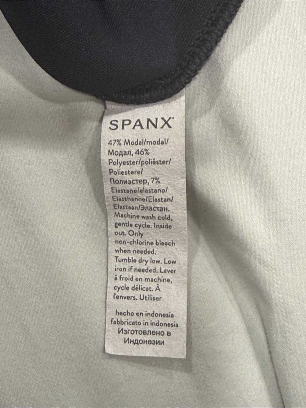 Black Short-Sleeve Top by Spanx EUC - Picture 9 of 10